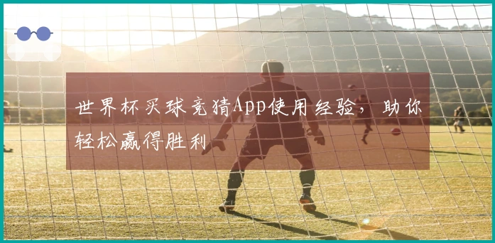 世界杯买球竞猜App使用经验，助你轻松赢得胜利
