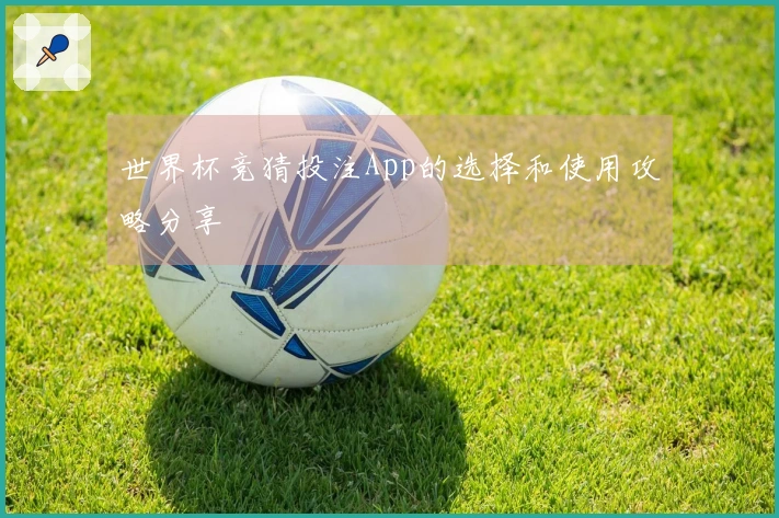 世界杯竞猜投注App的选择和使用攻略分享